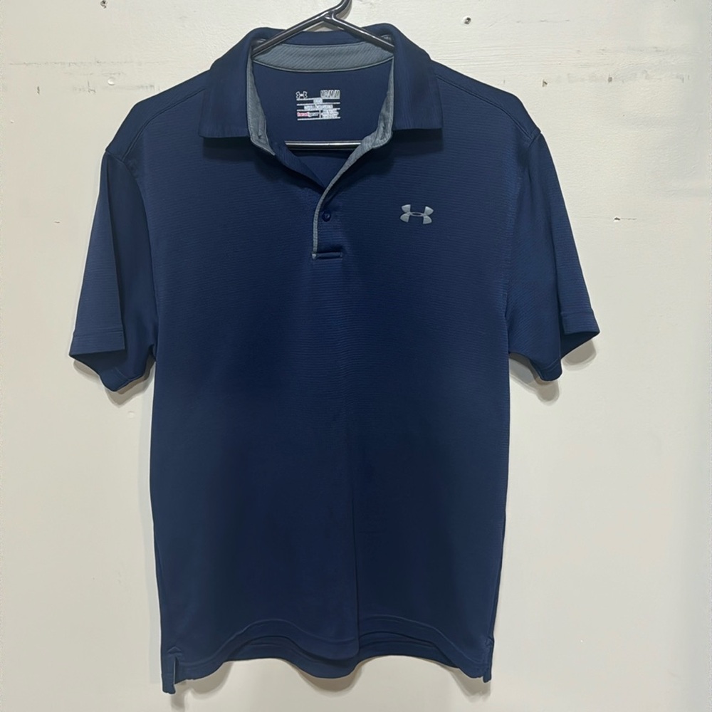 Navy Under Armour Golf Polo